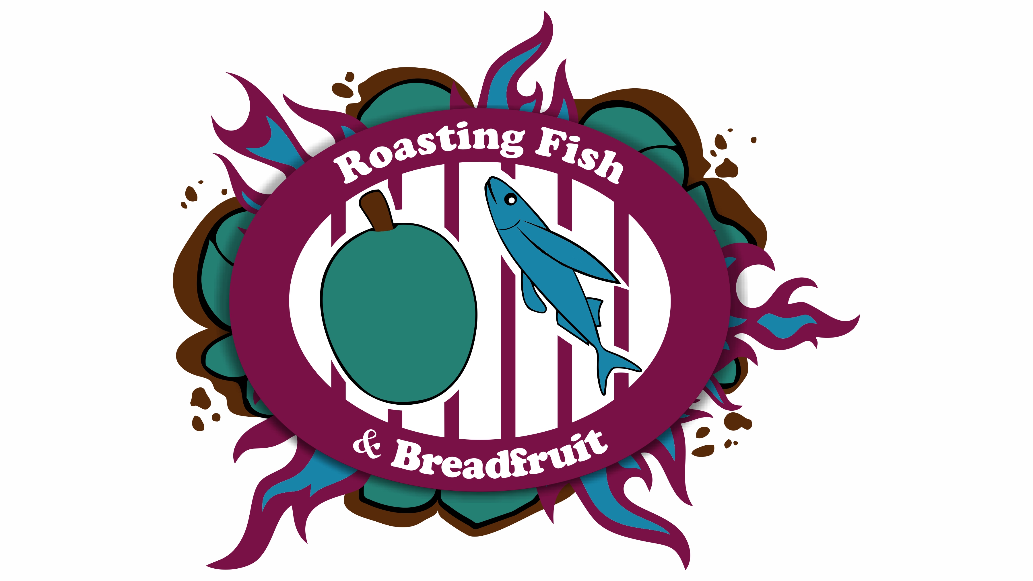 Roasting Fish & Breadfruit